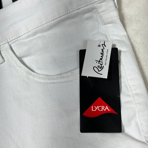 Reitmans R Jeans Women’s 36 White Ankle Pants "The Exclusive" - Casual Bottoms - Picture 3 of 14
